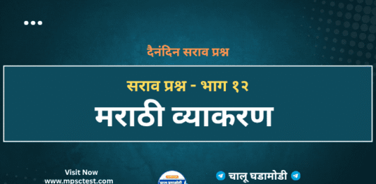 mpsc marathi grammar online test for practise