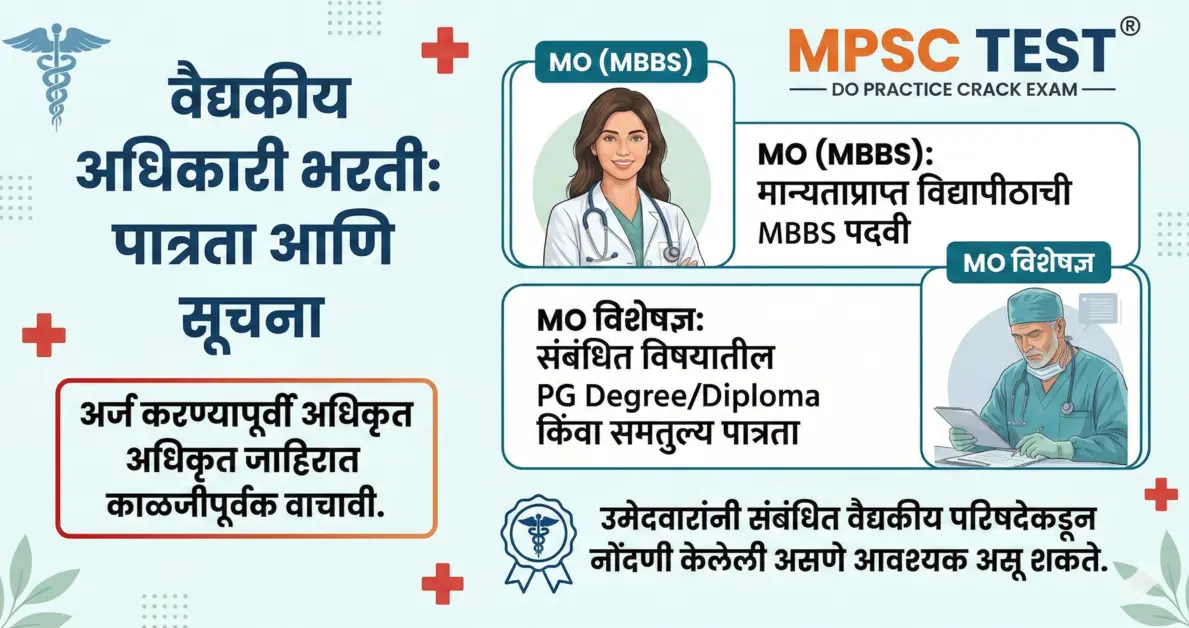 Arogya Vibhag MO Bharti 2026 Maharashtra 1440 Medical Officer Posts
