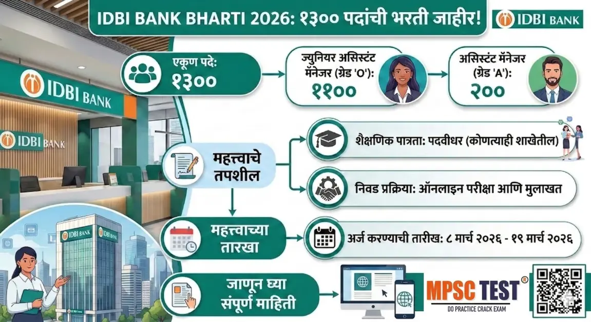IDBI Bank 1300 Vacancy 2026