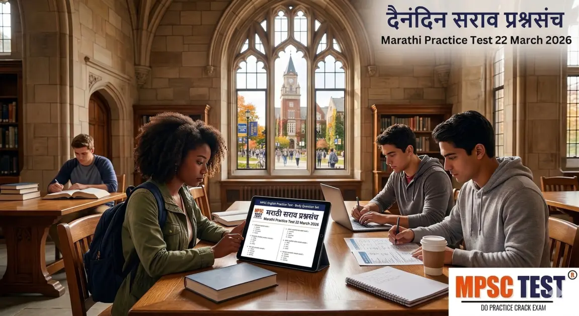 Marathi Practice Test 22 March 2026